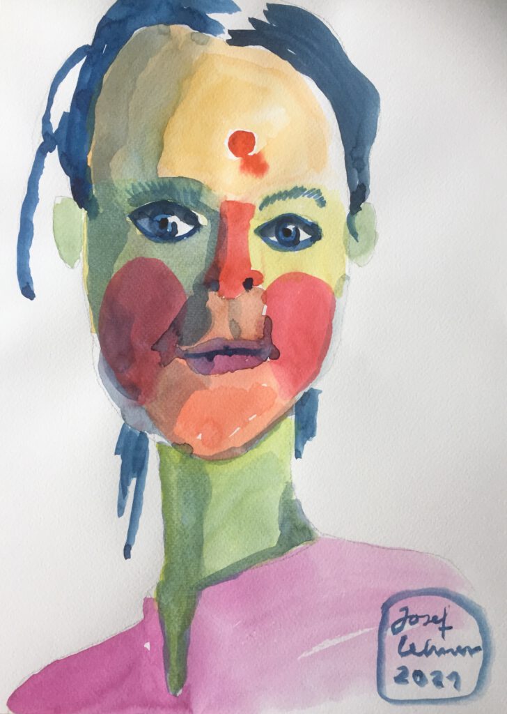 Namaste - Aquarell - Format A3 - 2021